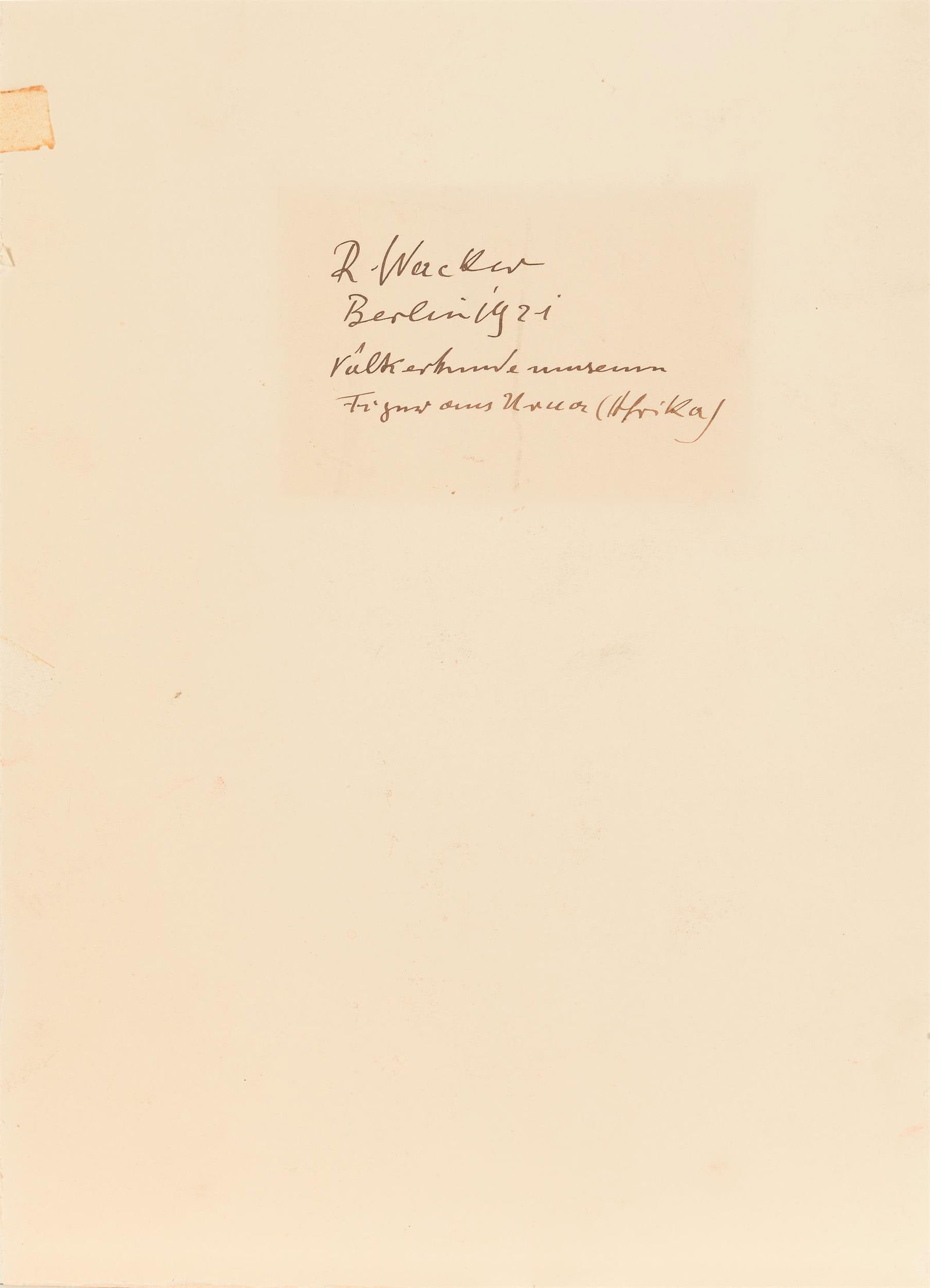 Rudolf Wacker: Figur aus Urua (Afrika) - 3