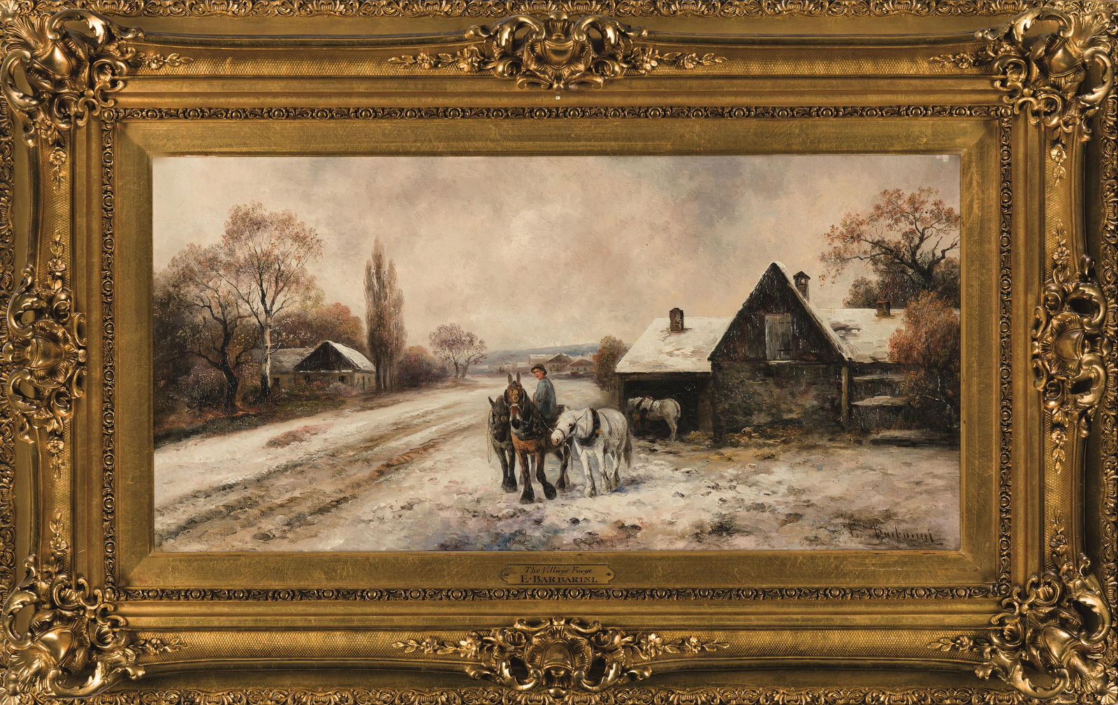 Emil Barbarini: Bei der Dorfschmiede - 2