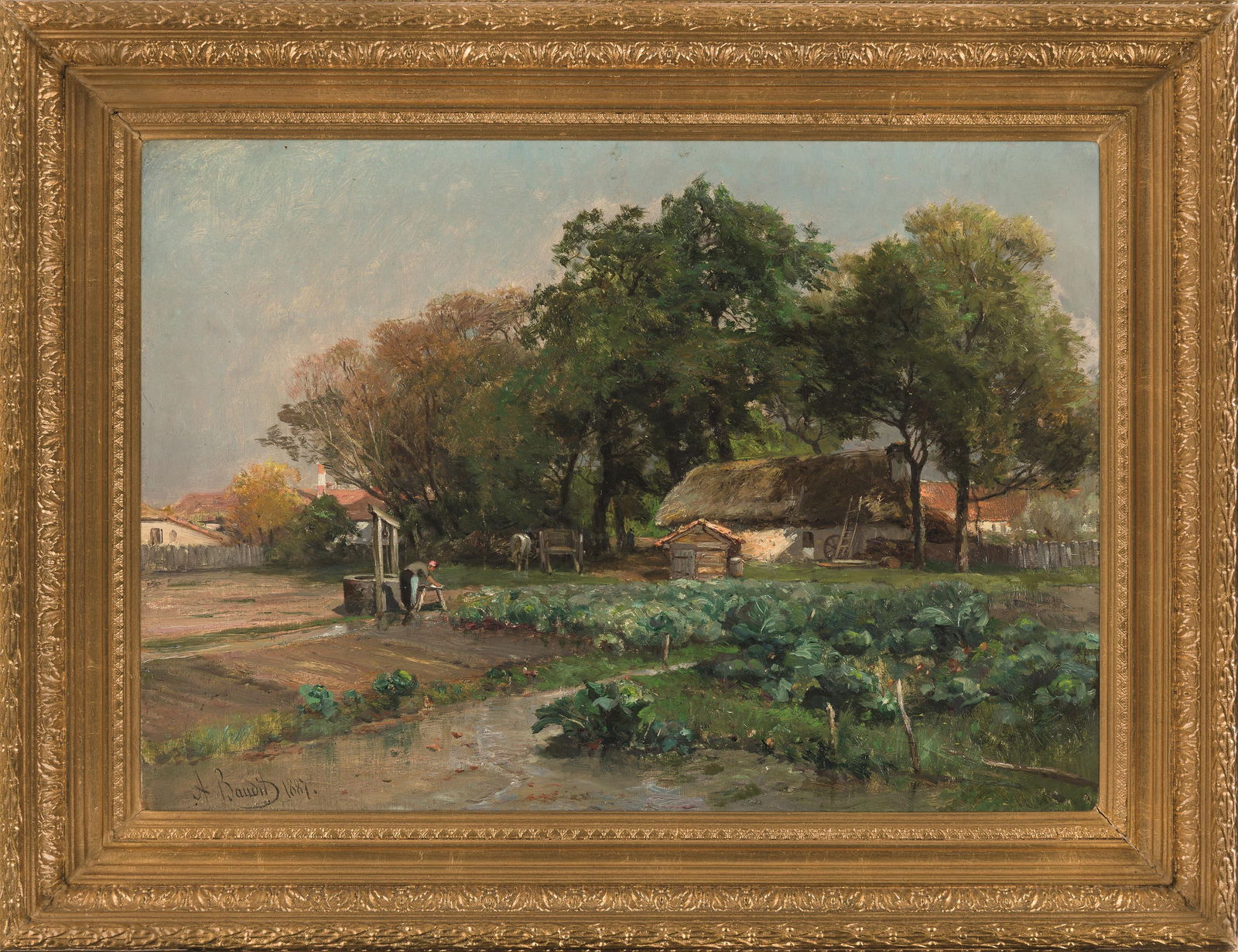 Amédée Baudit: Bauernhof mit Gemüsegarten in Arès (Gironde) - 2