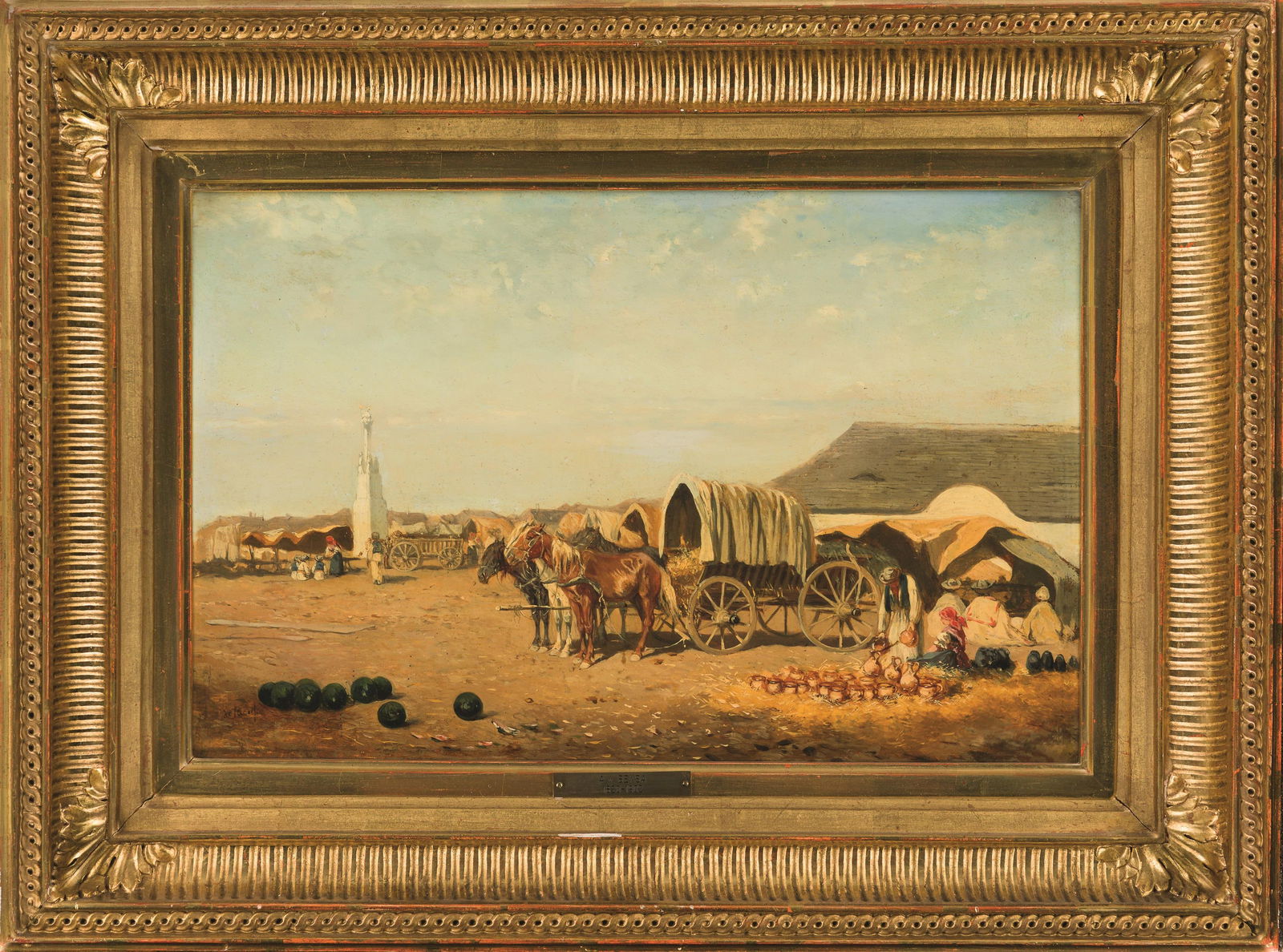 Alexander Ritter von Bensa: Markt in Szolnok - 2