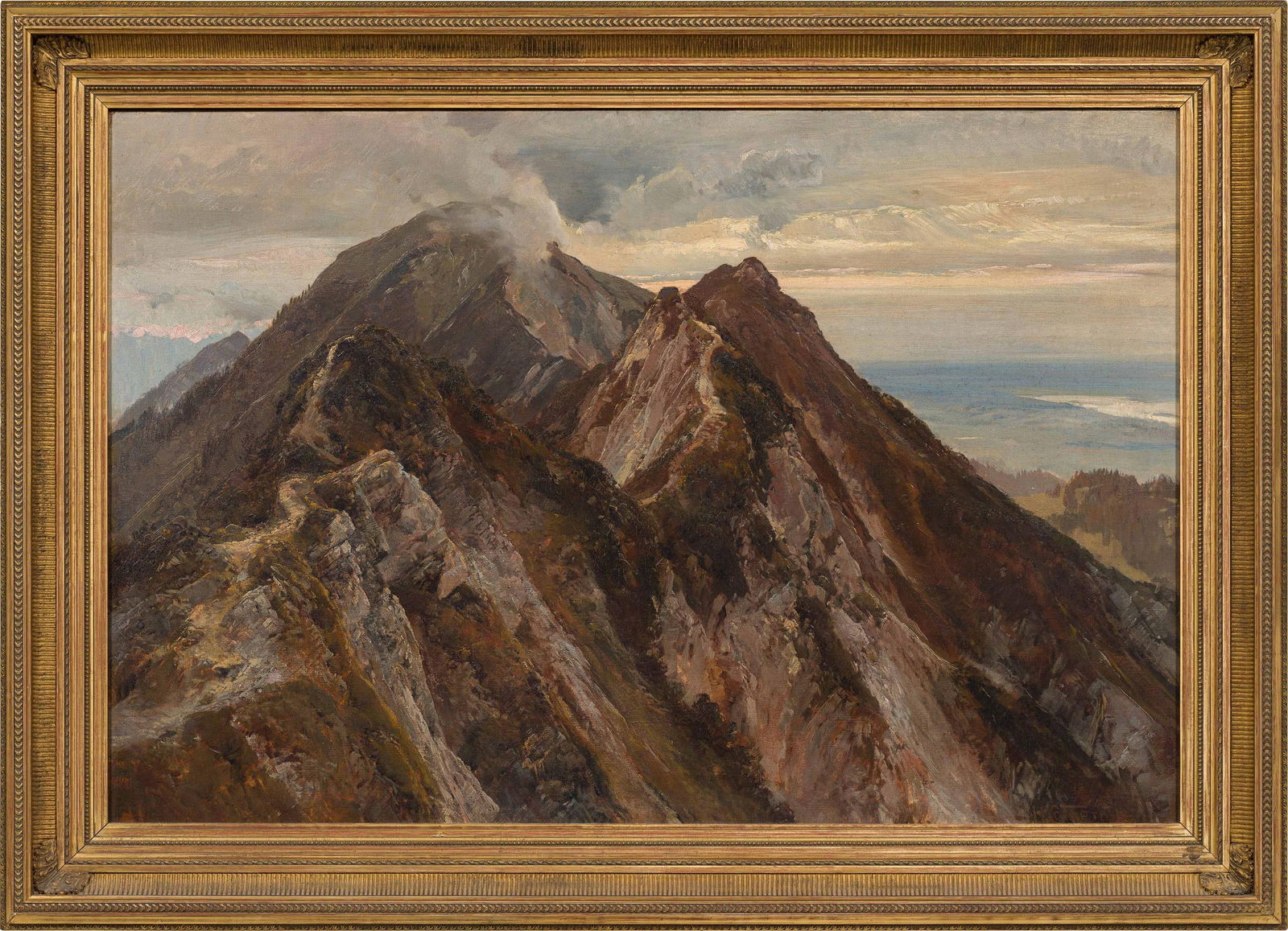 Edward Harrison Compton: Herzogstand mit Heimgarten in Bayern - 2