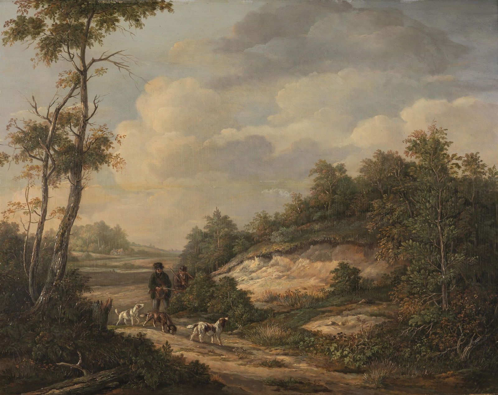 Künstler um 1800: Zwei Jäger auf der Pirsch (1 of 2)