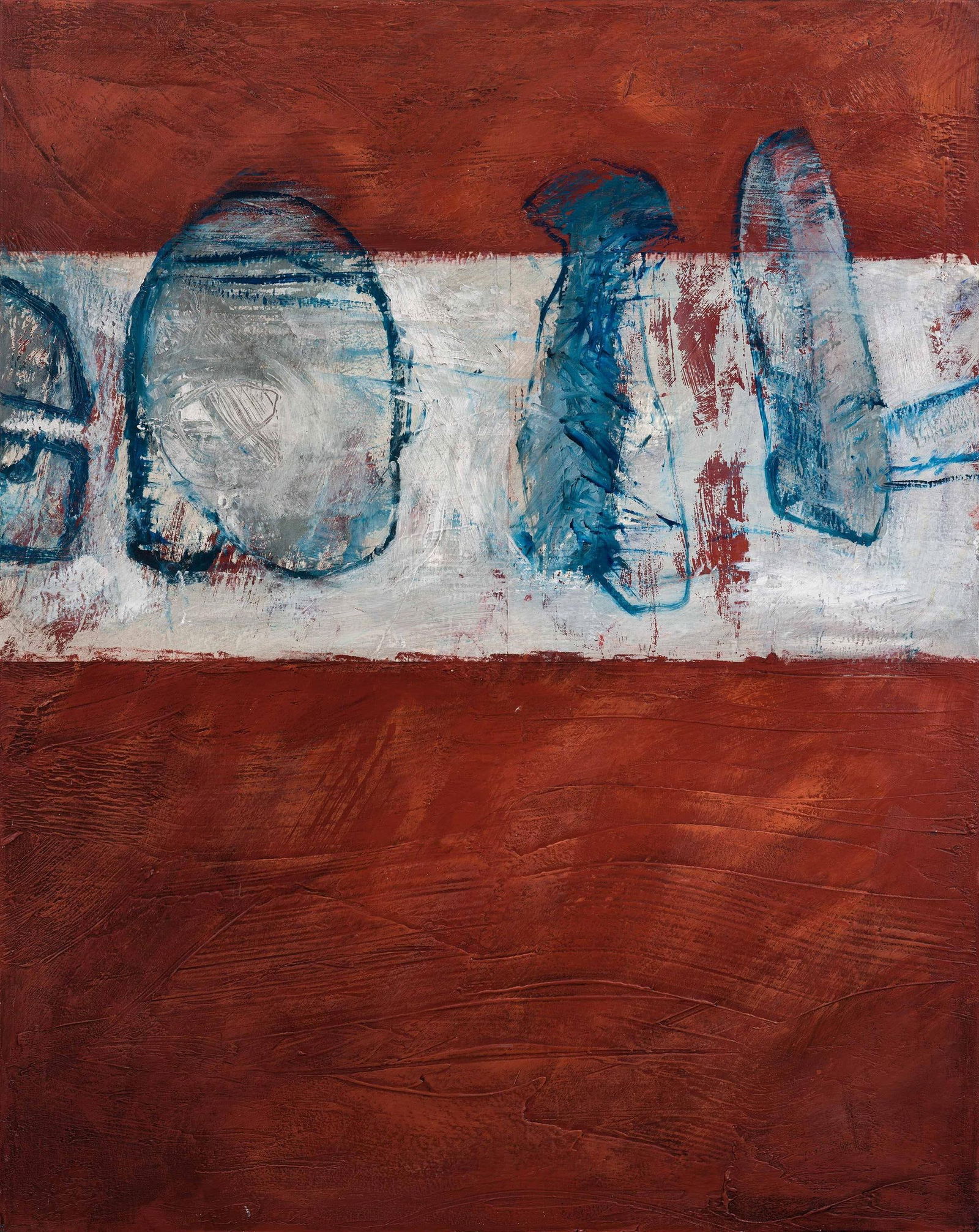 Richard Kaplenig: o.T.: Richard Kaplenig o.T. 2000 Collage, Mischtechnik auf Leinwand; ungerahmt 180 x 140 cm Rückseitig signiert und datiert: Kaplenig Ri, 00 Privatbesitz, Salzburg Richard Kaplenig Untitled 2000