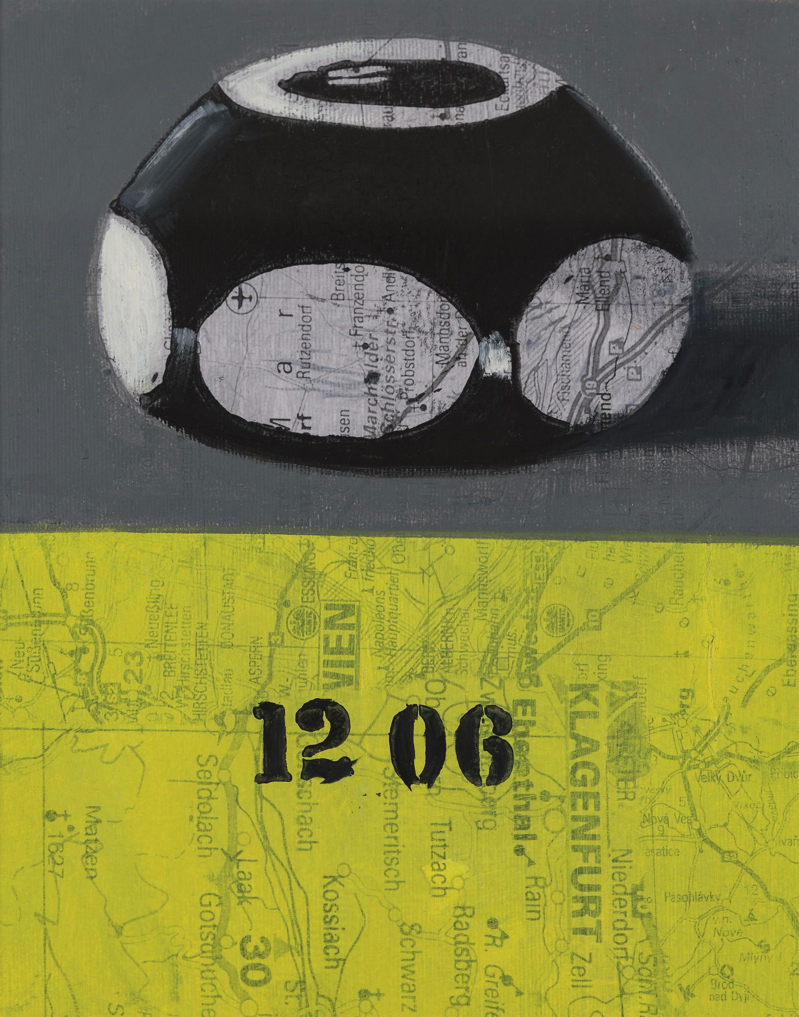 Richard Kaplenig: o.T.: Richard Kaplenig o.T. 2021 Acryl auf Leinenpapier; gerahmt 29 x 22,5 cm (Passep.-Ausschn.) Rückseitig signiert und datiert: Kaplenig, 21 Privatbesitz, Wien Richard Kaplenig Untitled 2021