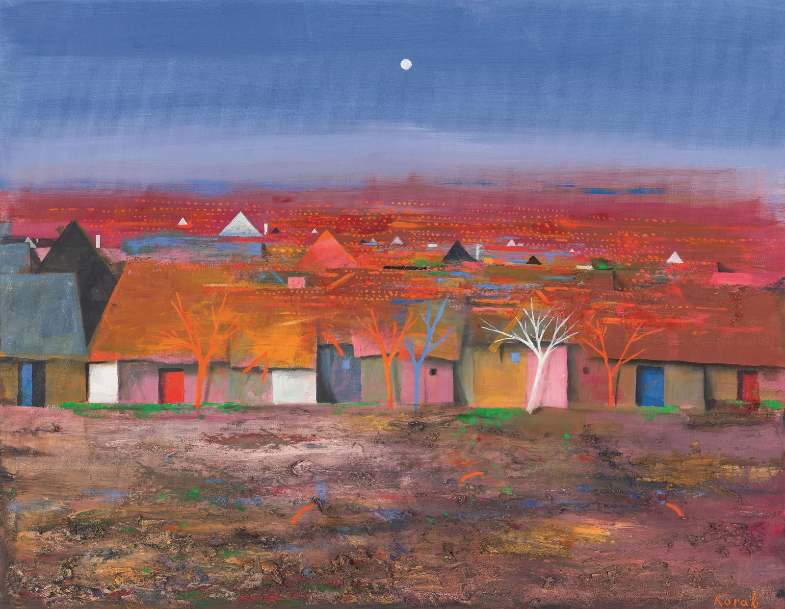 Karl Korab: o. T.: Karl Korab o. T. Öl auf Leinwand; gerahmt 70 x 90 cm Signiert rechts unten: Korab österreichischer Privatbesitz Karl Korab Untitled oil on canvas; framed 70 x 90 cm signed on the lower