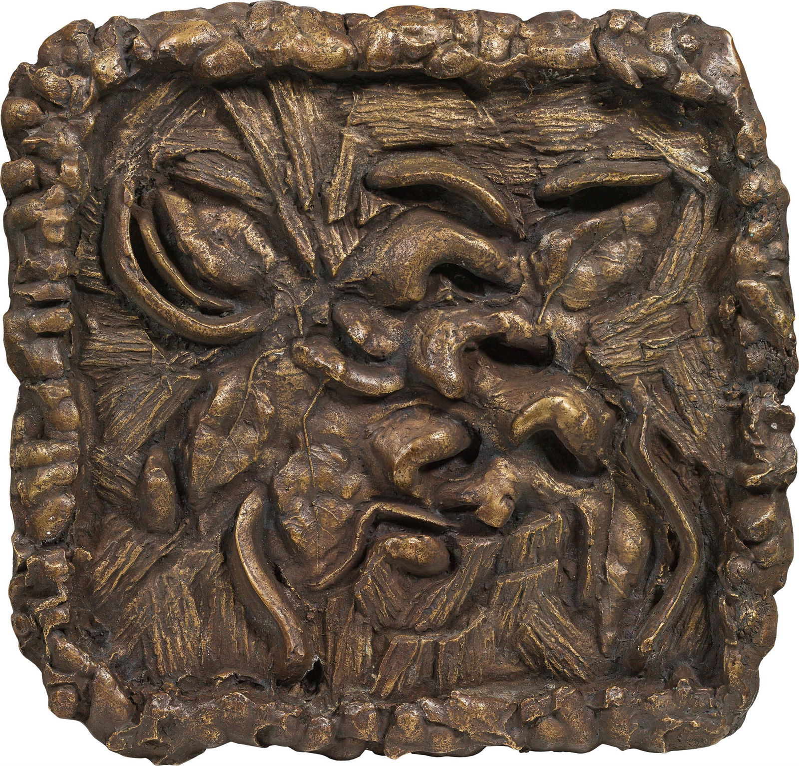 Oswald Oberhuber: Natur II: Oswald Oberhuber Natur II 1951 Bronze 48,5 x 47 cm Gießerei und Gussjahr unbekannt, in einer Auflage von vermutlich 5 Stück, kein bekanntes Exemplar ist nummeriert. österreichischer