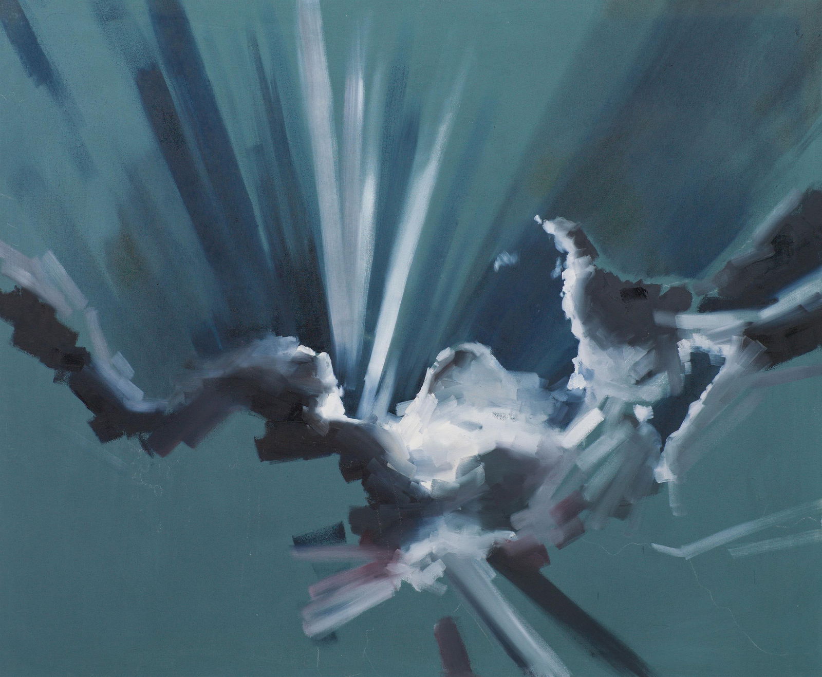 Bianca Regl: o.T.: Bianca Regl o.T. 2007 Öl auf Leinwand; ungerahmt 102 x 121 cm Rückseitig signiert und datiert: Bianca Regl, 2007 Privatsammlung, Wien Bianca Regl Untitled 2007 oil on canvas; unframed 102 x