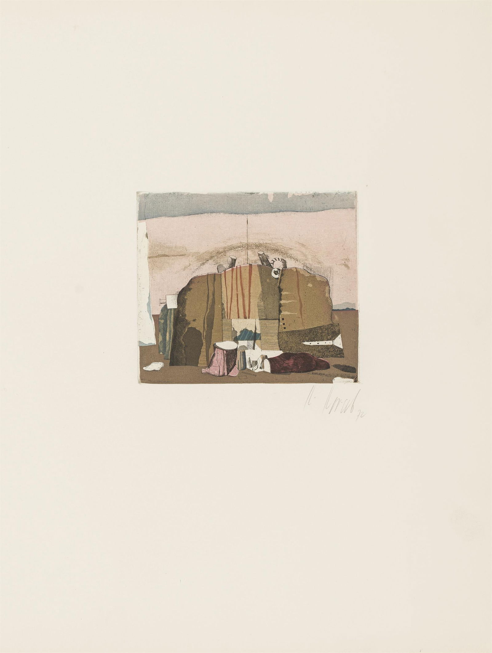 Karl Korab: o.T., aus der Mappe "Der Mann ohne Schnurrbart" - 4