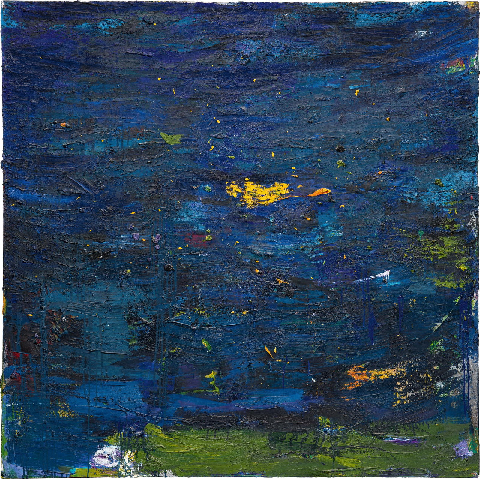 Nikolaus Moser: o.T.: Nikolaus Moser o.T. 1998 Öl auf Leinwand; ungerahmt 189 x 189 cm Rückseitig signiert und datiert: Moser Nikolaus, 998 Privatbesitz, Wien Nikolaus Moser Untitled 1998 oil on canvas; unframed