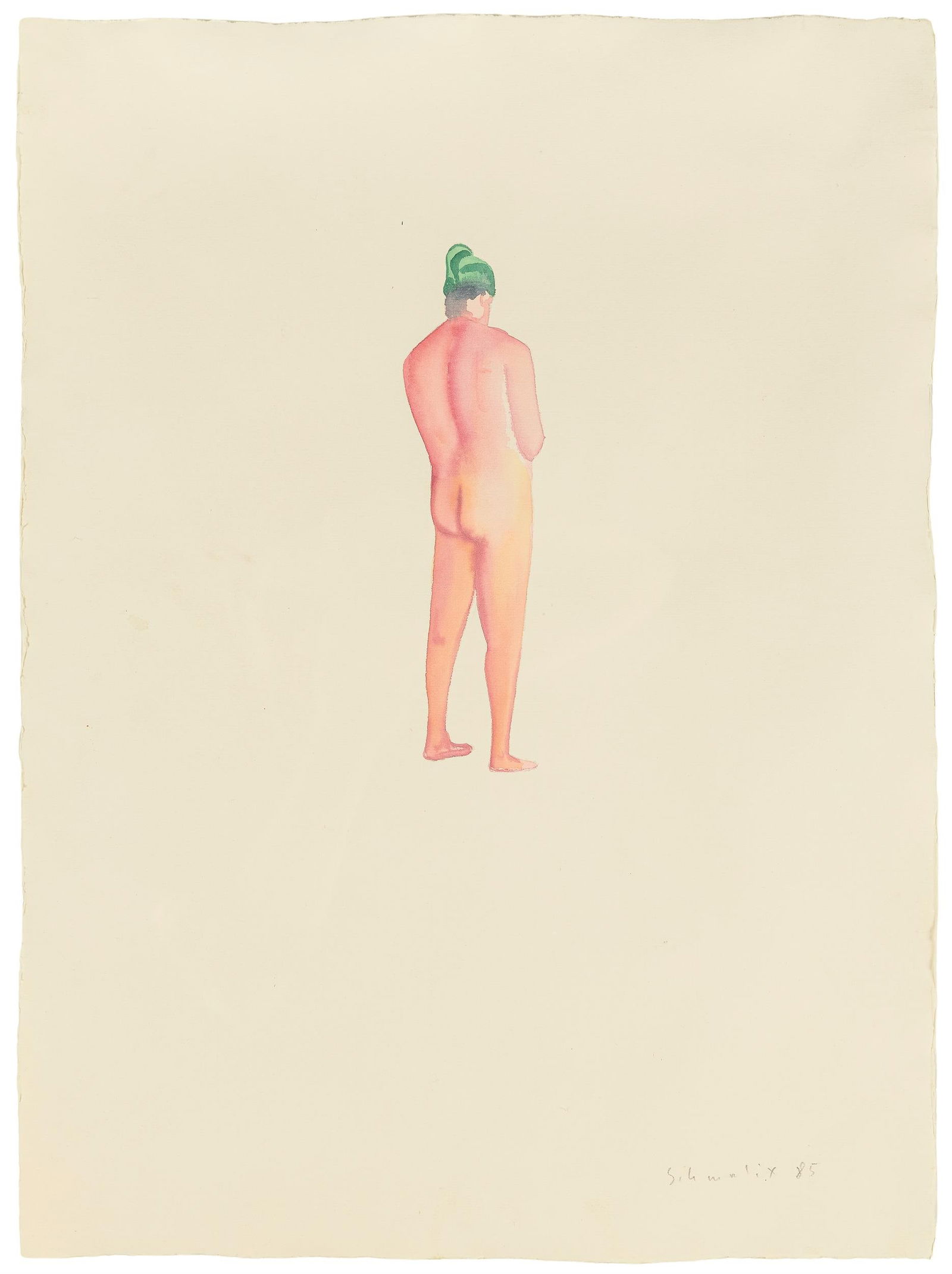 Hubert Schmalix: o.T. (Mann mit Mütze) - 2