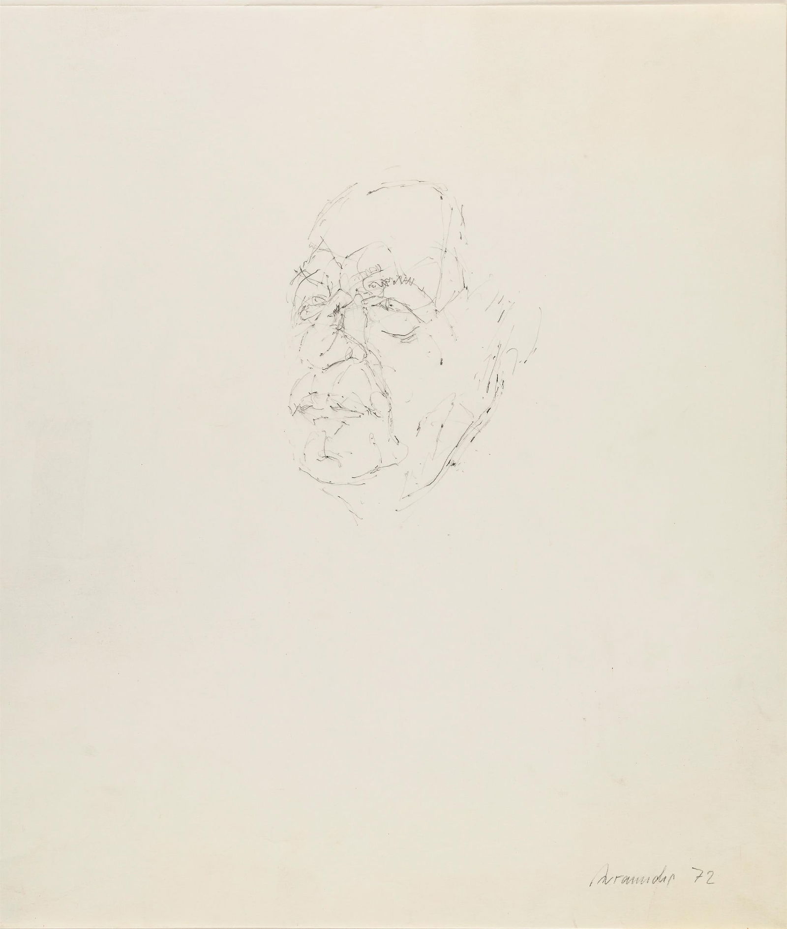 Joannis Avramidis: o.T. (Konvolut aus drei Zeichnungen): Joannis Avramidis o.T. (Konvolut aus drei Zeichnungen) 1971/72 Bleistift auf Papier; ungerahmt 49,7 x 37,8 cm; 62 x 43,7 cm; 47,5 x 41 cm Jeweils signiert und datiert rechts unten: Avramidis, 71,