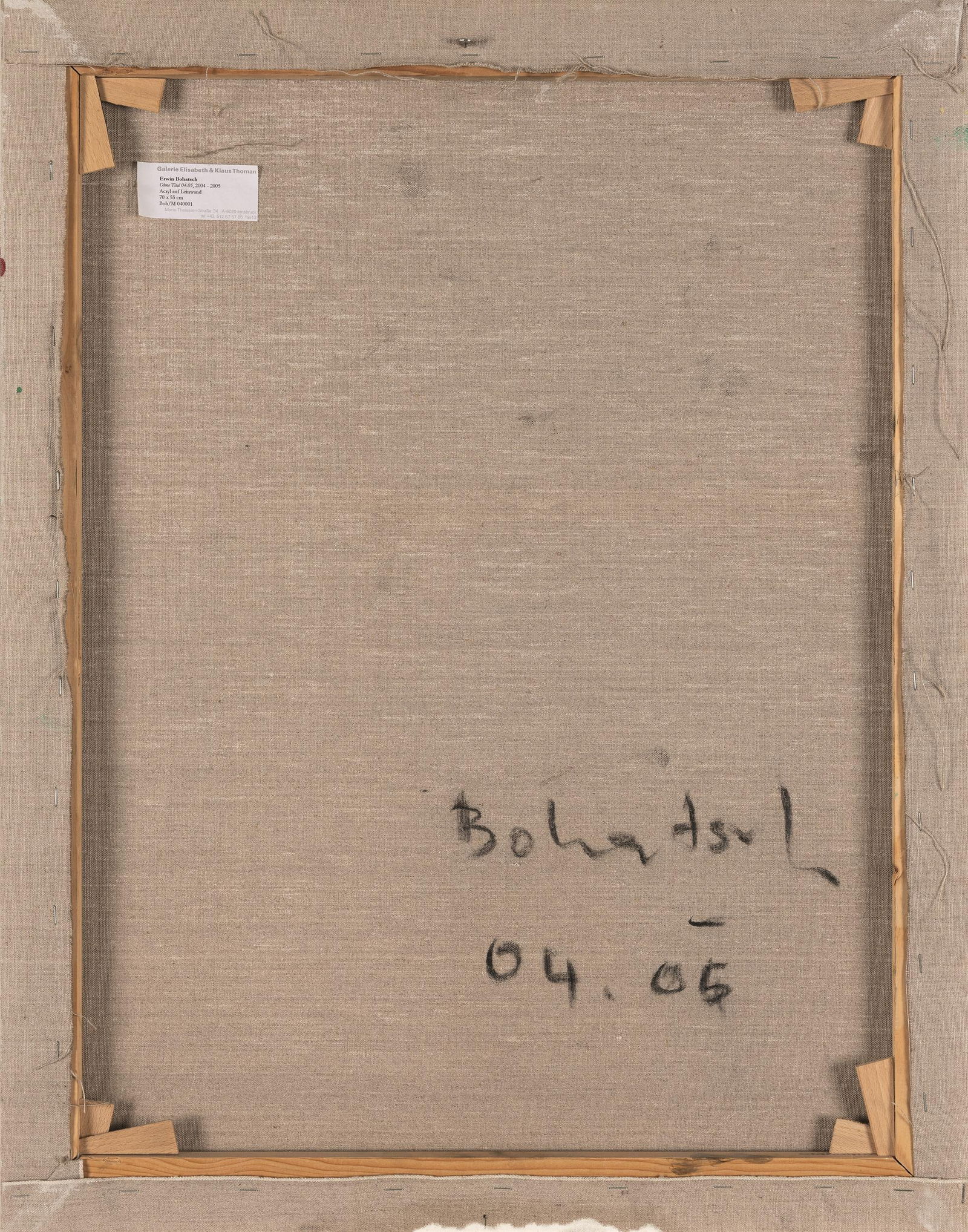 Erwin Bohatsch: o.T. - 2