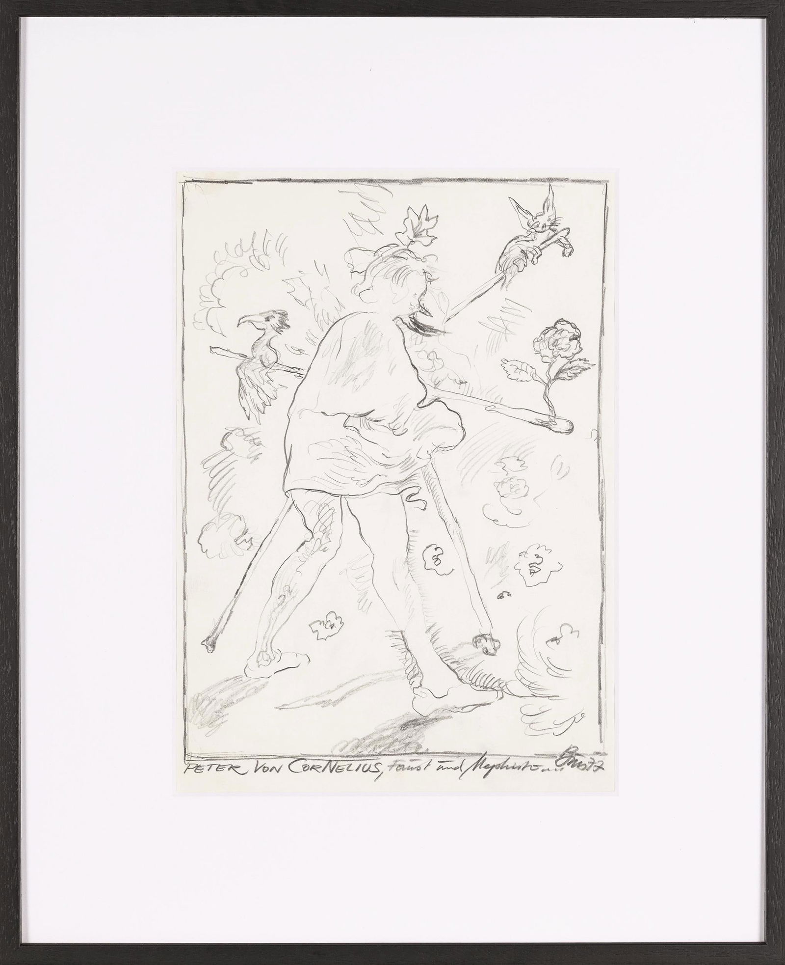 Günter Brus: Peter von Cornelius, Faust und Mephisto - 2