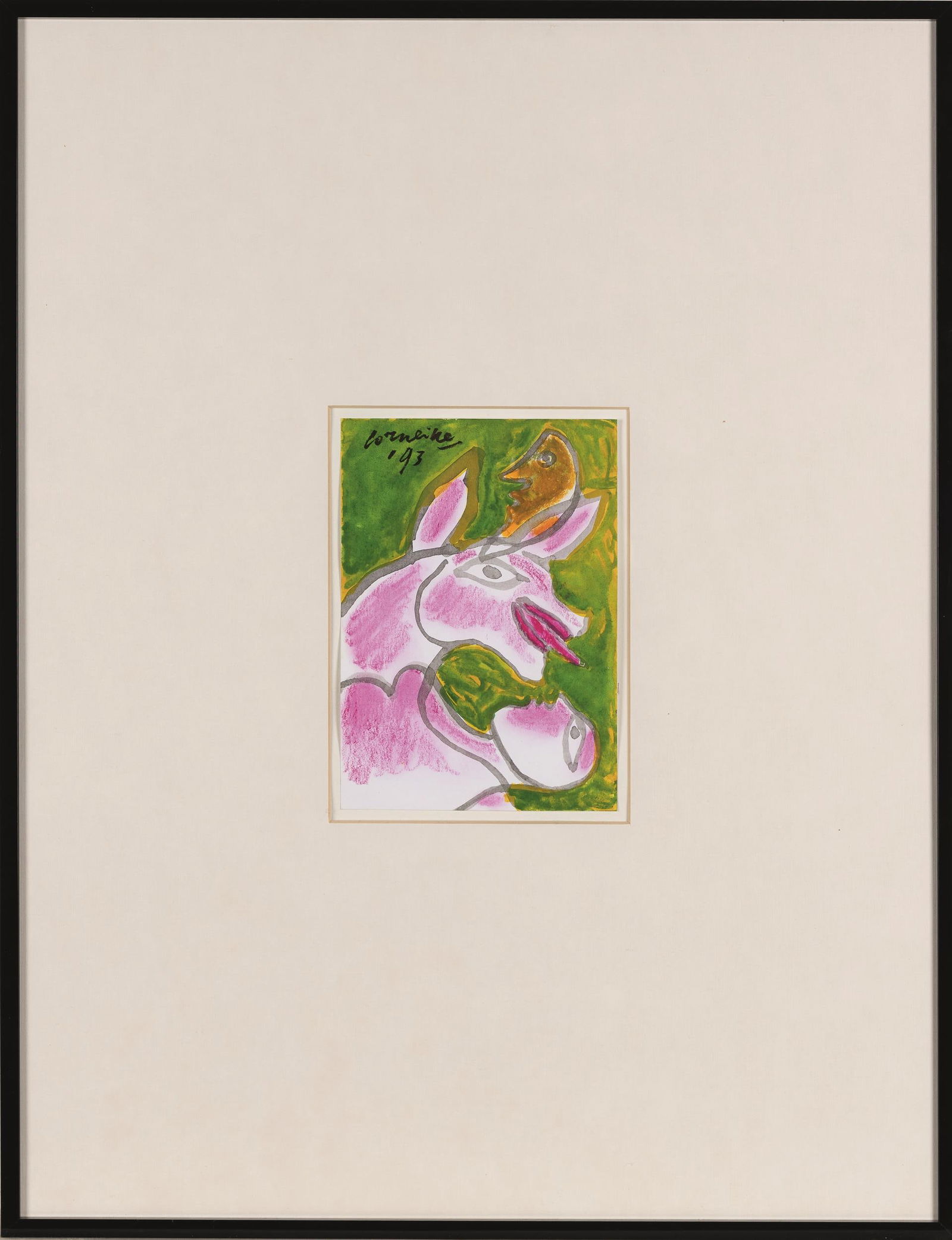 Corneille (C. W. Beverloo): o.T. (Mann und Ziege) - 2