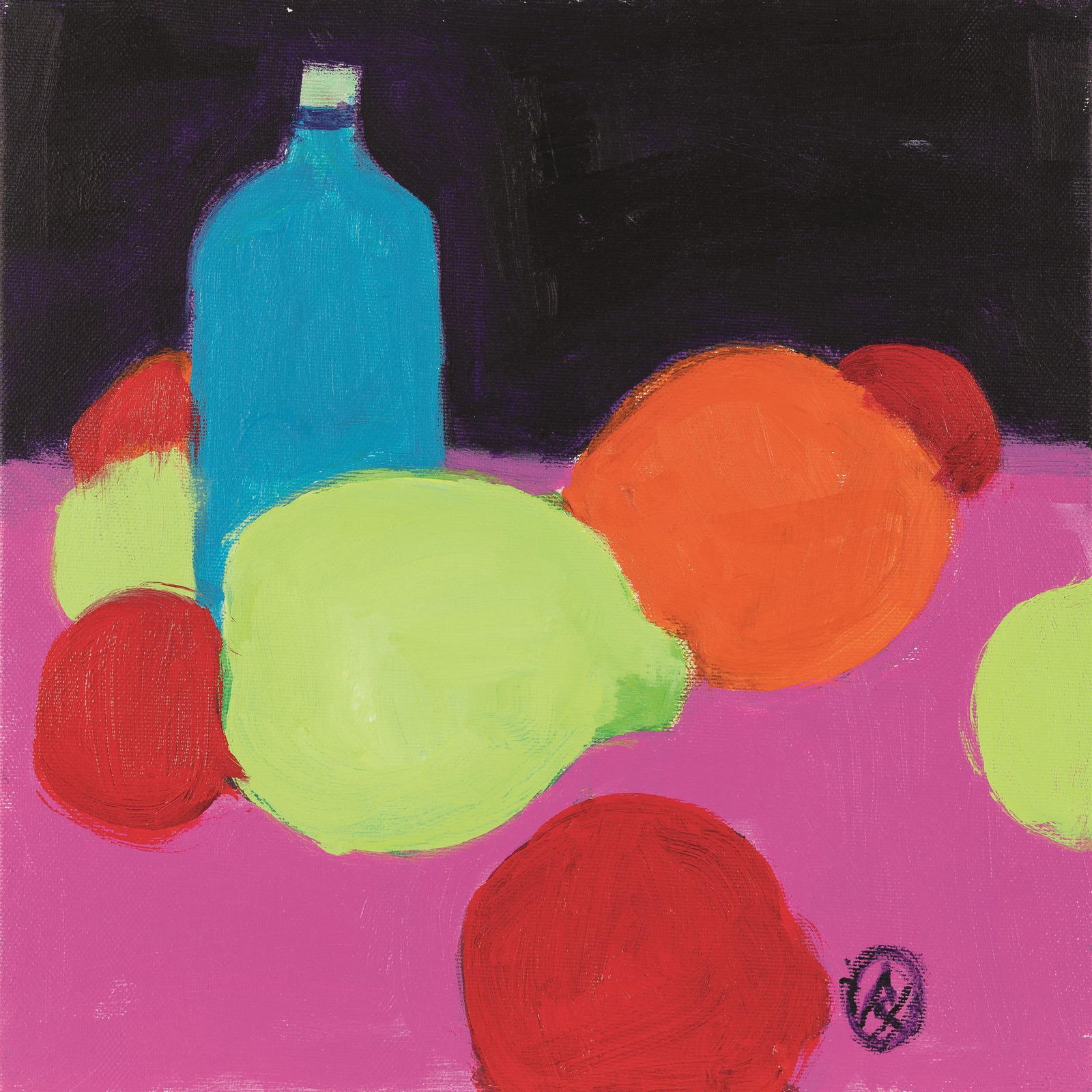 Robert Hammerstiel: o.T.: Robert Hammerstiel o.T. Acryl auf Leinwand; ungerahmt 30 x 30 cm Monogrammiert rechts unten: RH direkt vom Künstler; seither Privatbesitz, Wien Robert Hammerstiel Untitled acrylic on canvas; unfr