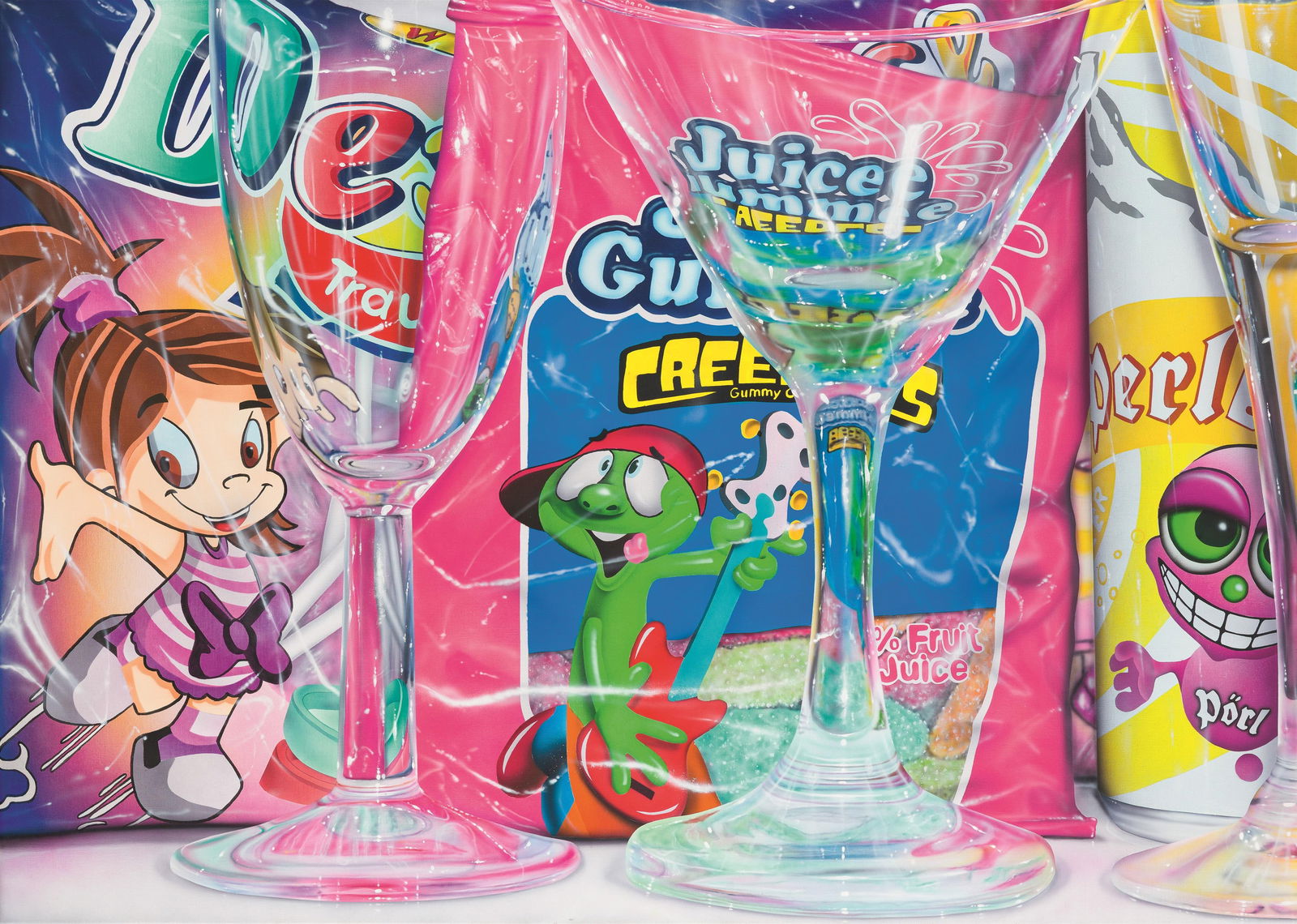 Emil Herker: The Influencer: Emil Herker The Influencer 2019 Acryl auf Leinwand; ungerahmt 100 x 140 cm Rückseitig bezeichnet, signiert und datiert: The Influencer, Emil Herker, 2019 Rückseitiger Künstlerstempel.