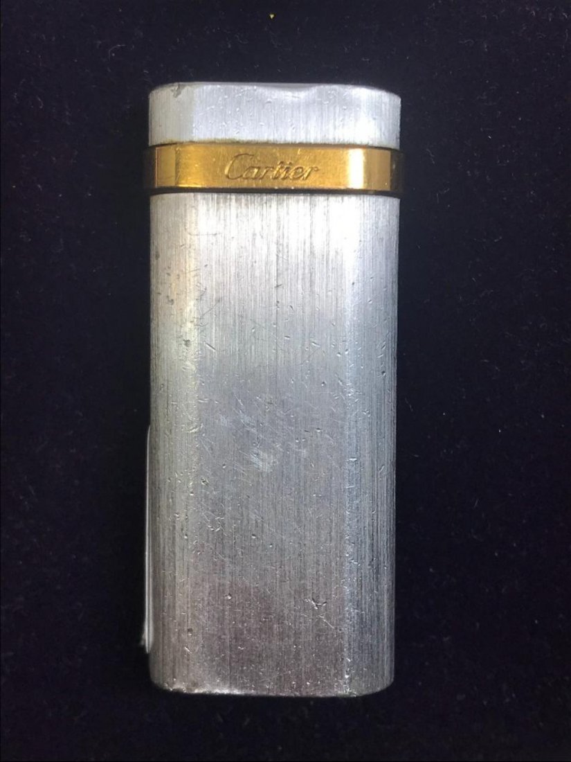 Cartier Two Tone Gold & Silver Lighter Swiss Made (1 of 8)