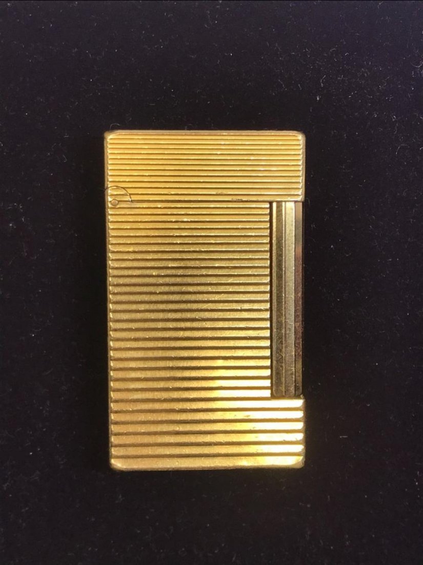 S.T. Dupont Paris Gold Plated Lighter Made in France (1 of 9)