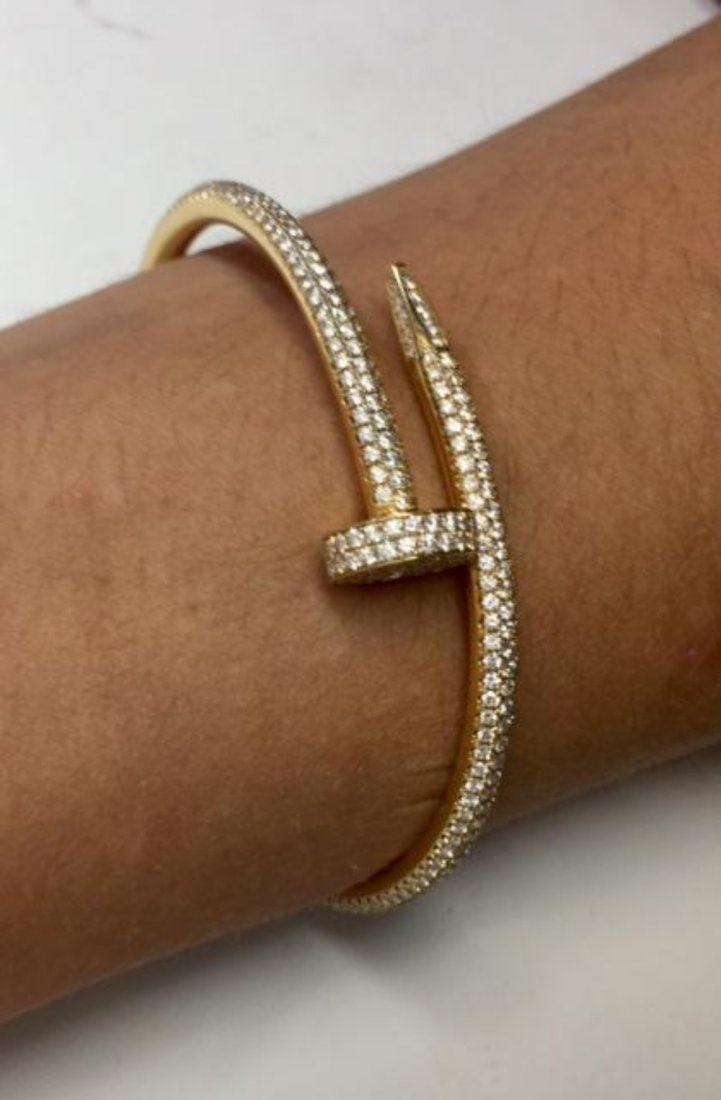 cartier diamond bracelet nail