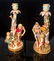 Pair Antique MEISSEN Porcelain Candelabras Candleholder
