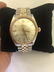 Vintage ROLEX Oyster Perpetual 14K Gold & SS Mens Watch