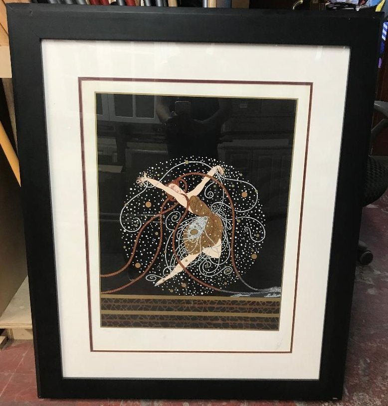 Erte COA Silkscreen Serigraph Ondee Hand Signed (1 of 10)