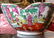 Antique Chinese Famille Verte Scalloped Edge Bowl Dish - 8