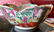 Antique Chinese Famille Verte Scalloped Edge Bowl Dish - 9