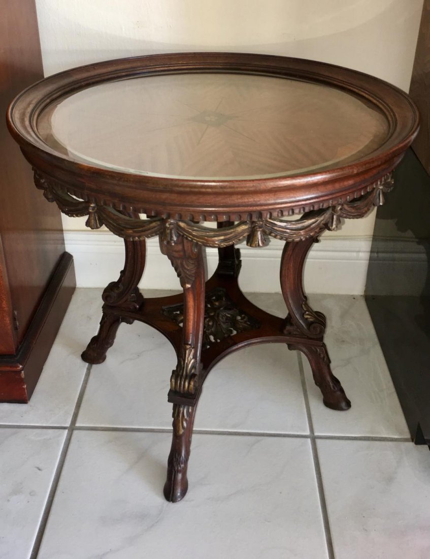 Antique american display table glass top Dec 14, 2019 Miami Art