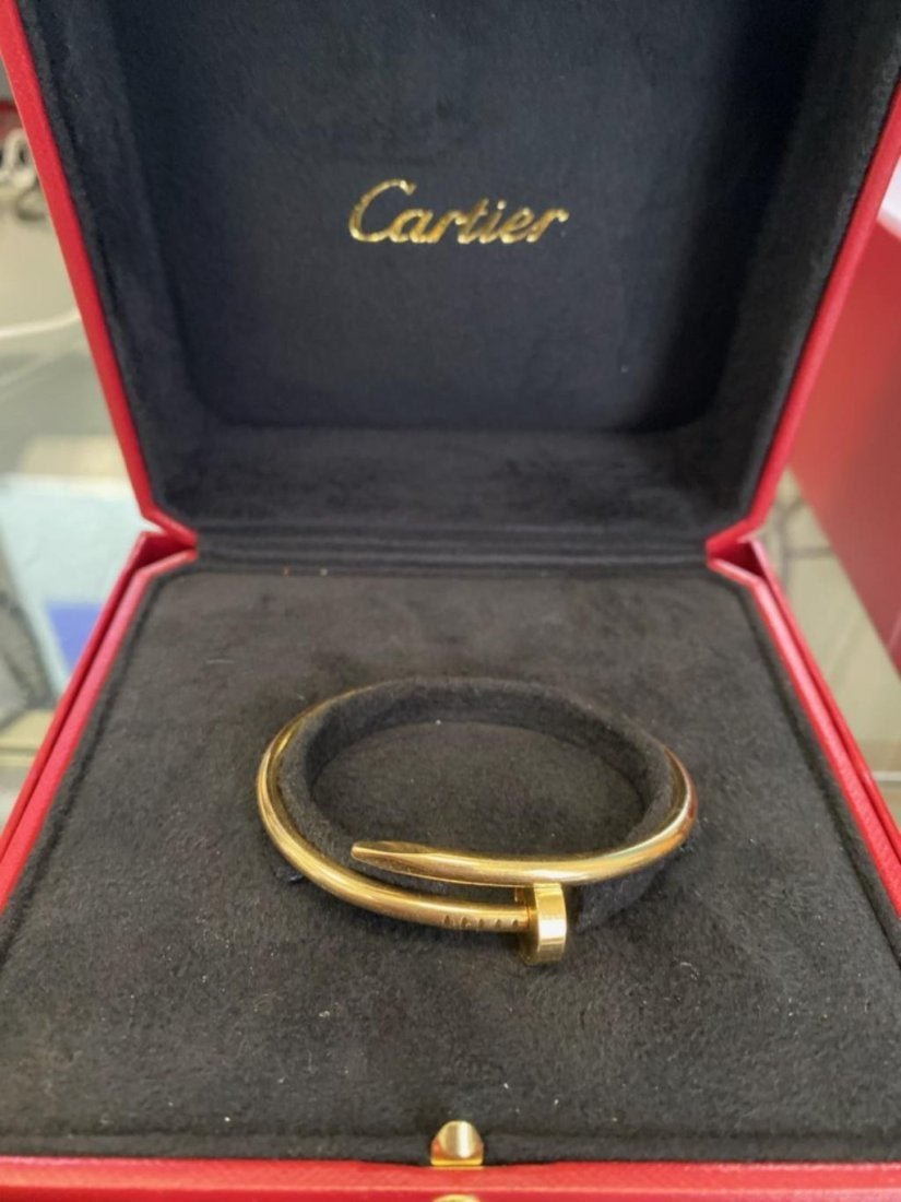 Cartier Juste Un Clou Nail Bracelet 18K Gold: Cartier Juste Un Clou Nail Bracelet 1 Troy ounce 18K Gold size 15. In house shipping to continental US $35.