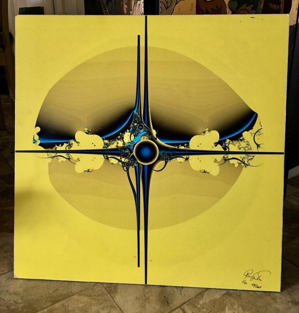 Modern Art Litho Thomas Weicker Germany "Lost in Space" (1 of 5)