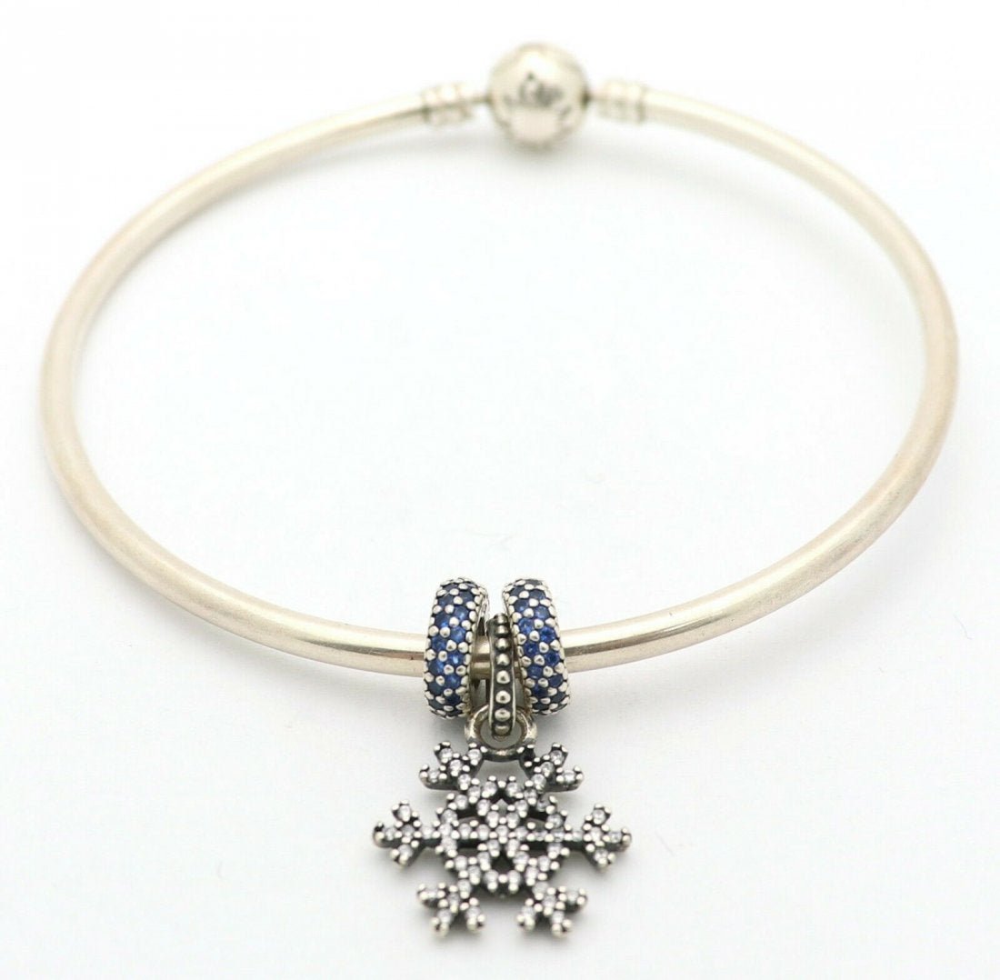 Pandora Sterling Snowflake Swarovski Stones Bracelet (1 of 10)