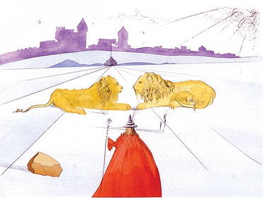 Salvador Dali Etching Judah Tribes Of Israel Lithograph (1 of 6)