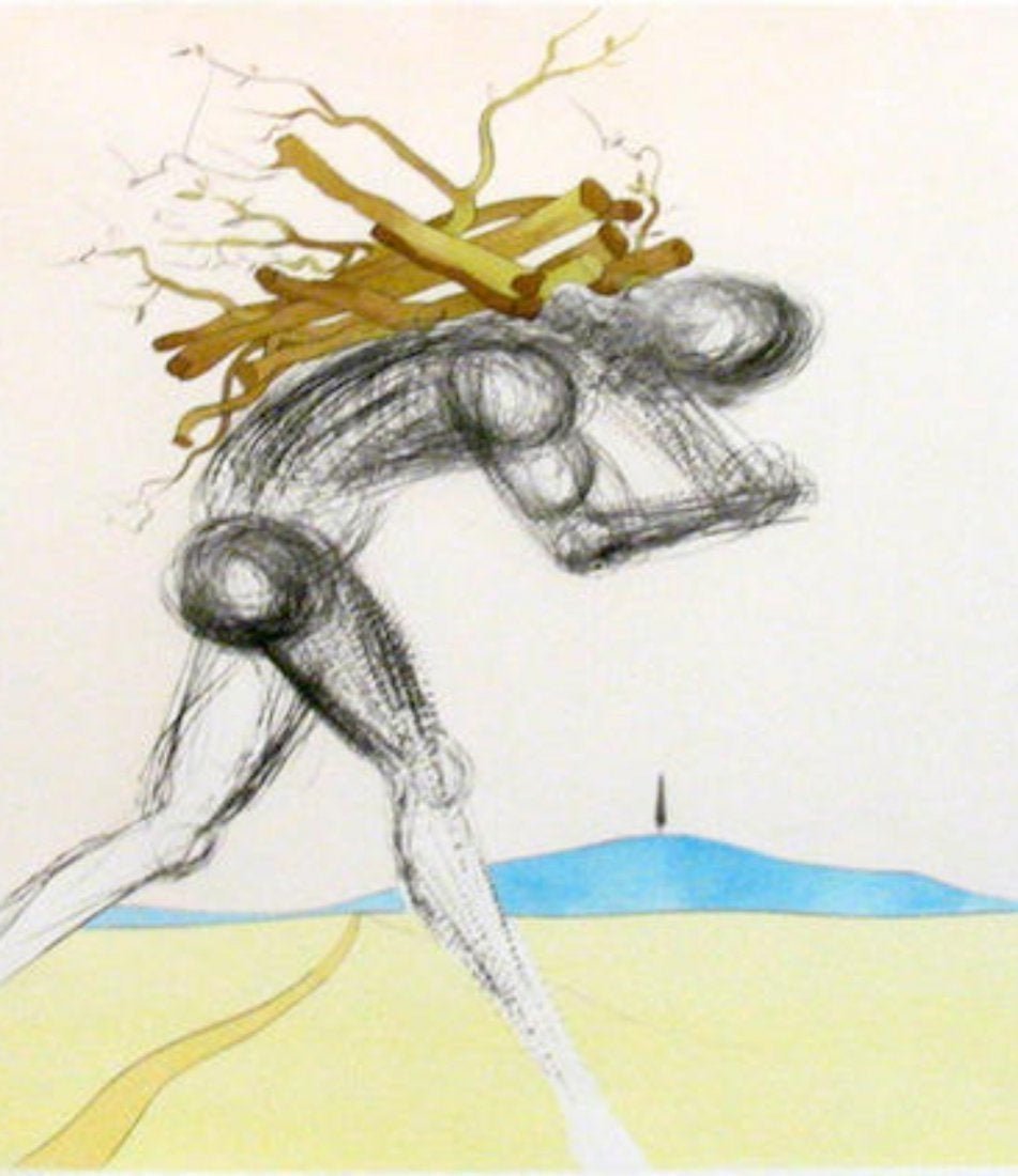 Salvador Dali Etching Issachar Tribes Israel Lithograph (1 of 6)