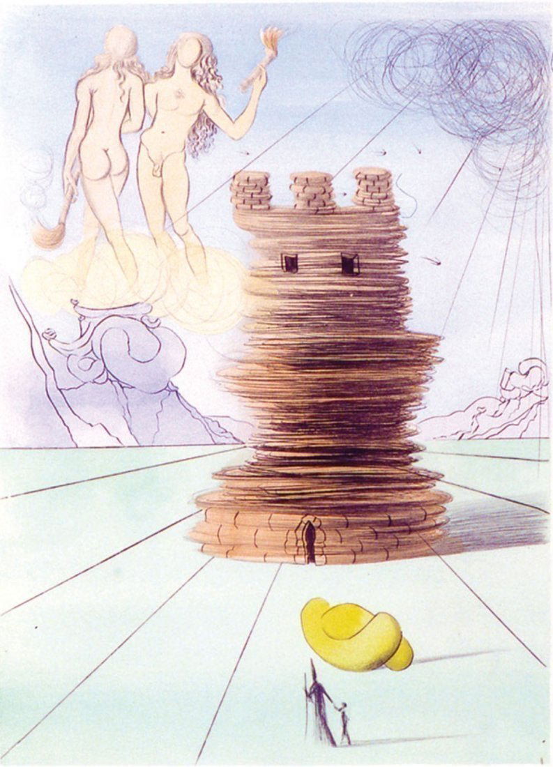 Salvador Dali Etching Simon Tribes Of Israel Lithograph (1 of 6)