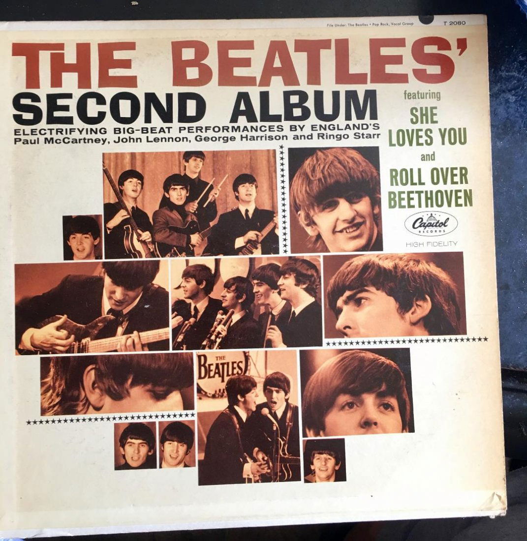 THE BEATLES Record LP Second Album 1964 (1 of 5)