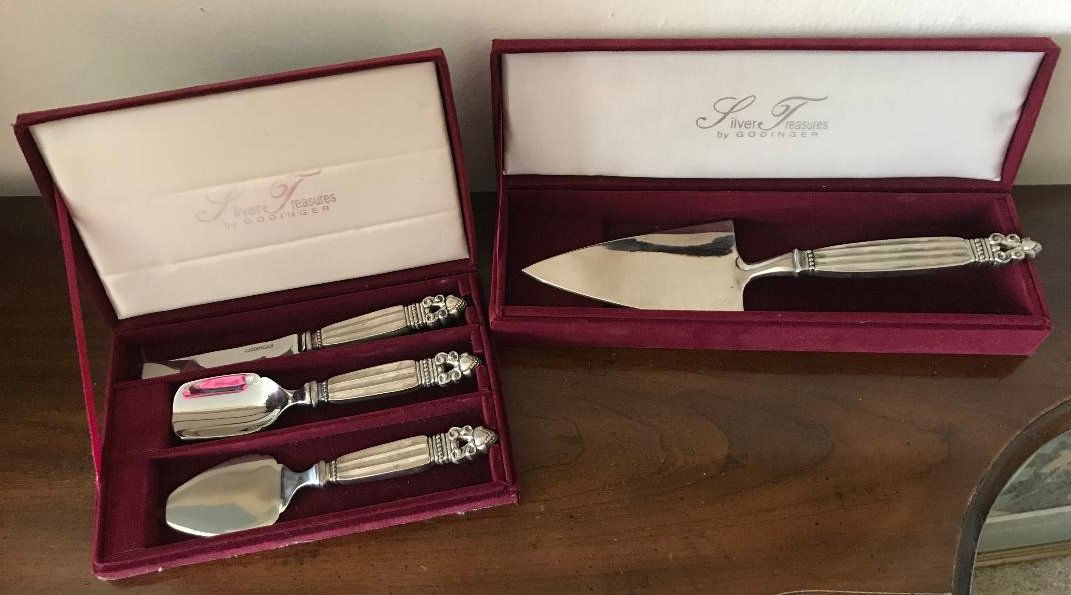 Set of 4 Godinger Cheese & Cake Serving Utensils (1 of 4)