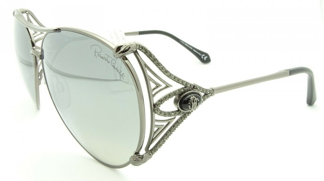 Roberto Cavalli Fucecchio Gunmetal Aviator Sunglasses: Roberto Cavalli Fucecchio RC1057 08C Gunmetal Aviator Women's Sunglasses Size 61-12-125. Lens Color: Gray. UV Protection: UV400. Made in Italy. Mint condition. In house shipping to continental US $10.