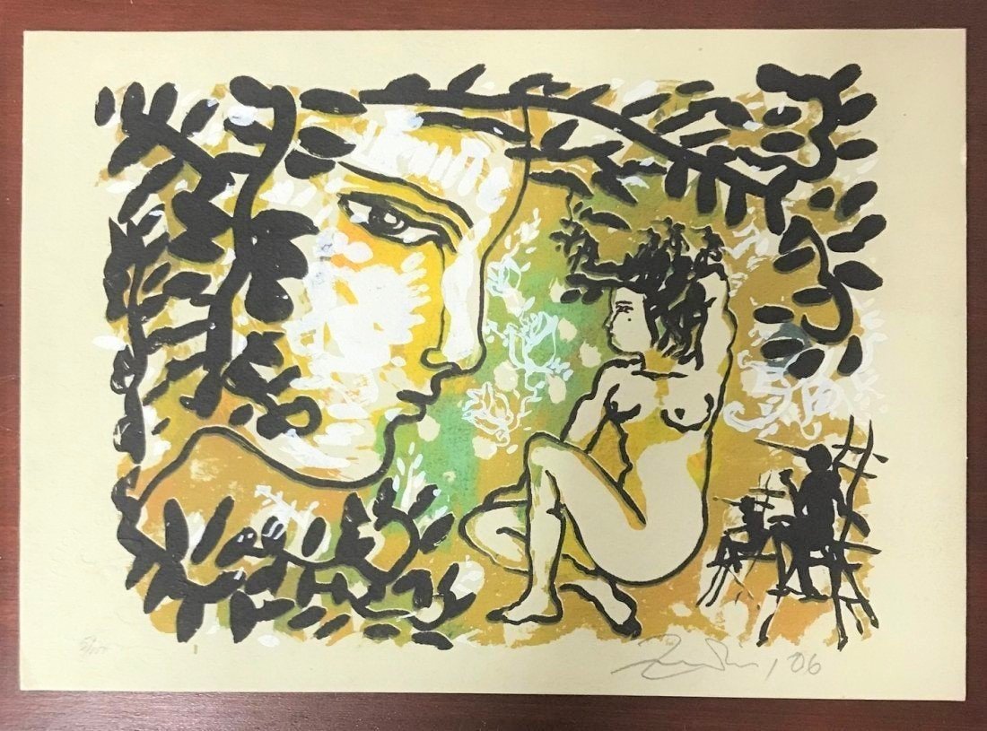 Zaida del Rio (Cuban, b.1954) Limited Edition Silkscree: Zaida del Rio (Cuban, b.1954) Limited Edition 5/100 Silkscreen. Pencil signed lower right. Size 9.5" x 6.75". In house shipping is available, buyer pays shipping cost.