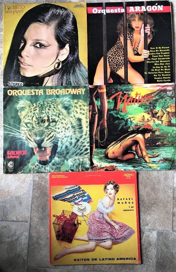 Lot 5 Vintage Latin Spanish Cuban Vinyl LP Records: Lot of 5 Vintage Latin Spanish Cuban Vinyl LP's . In Very good Condition Covers And Vinyl .