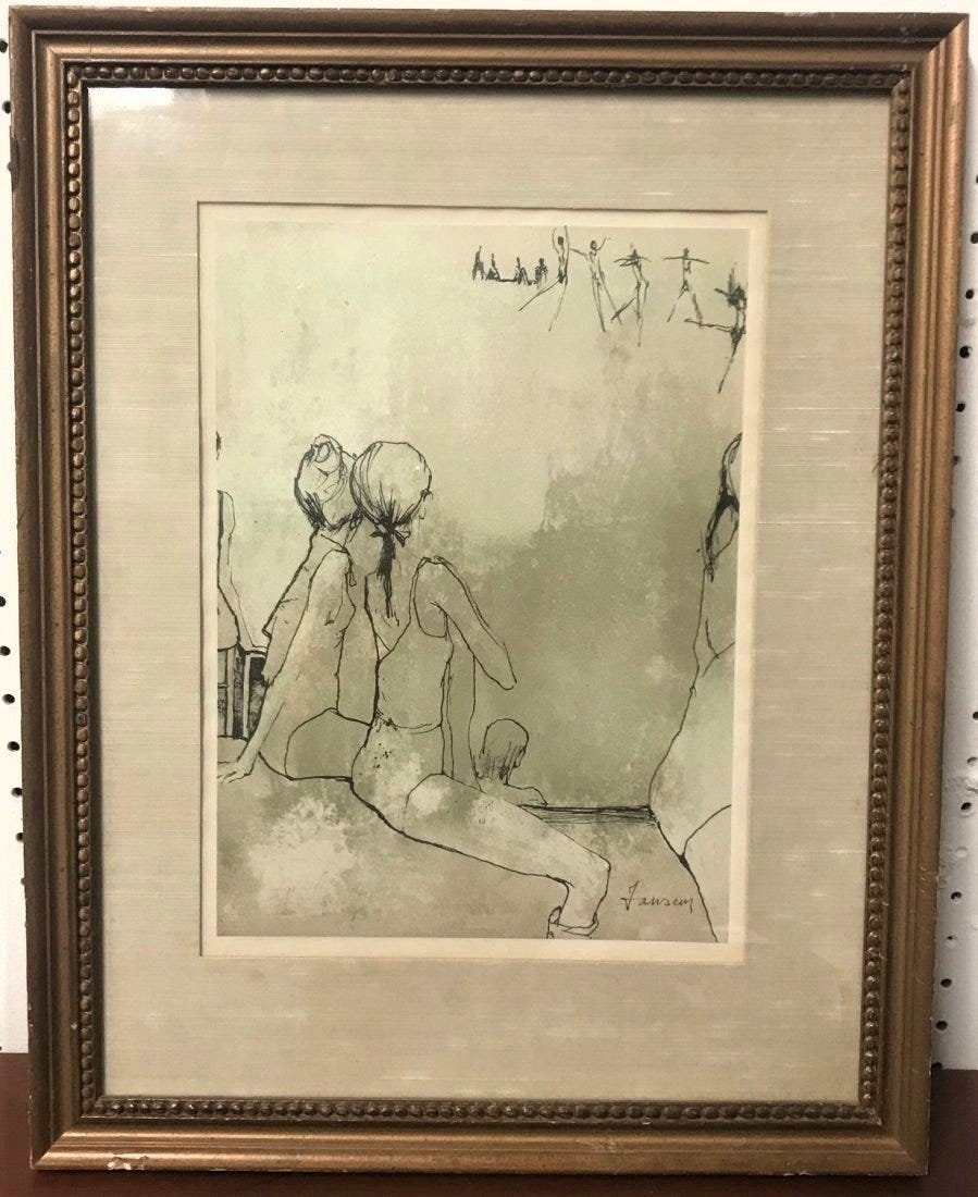 JEAN JANSEM (French/American, 1920-2013) Lithograph COA: JEAN JANSEM (French/American, 1920-2013) Lithograph with COA. Measures 20" x 16" framed. In house shipping is available, buyer pays shipping cost.