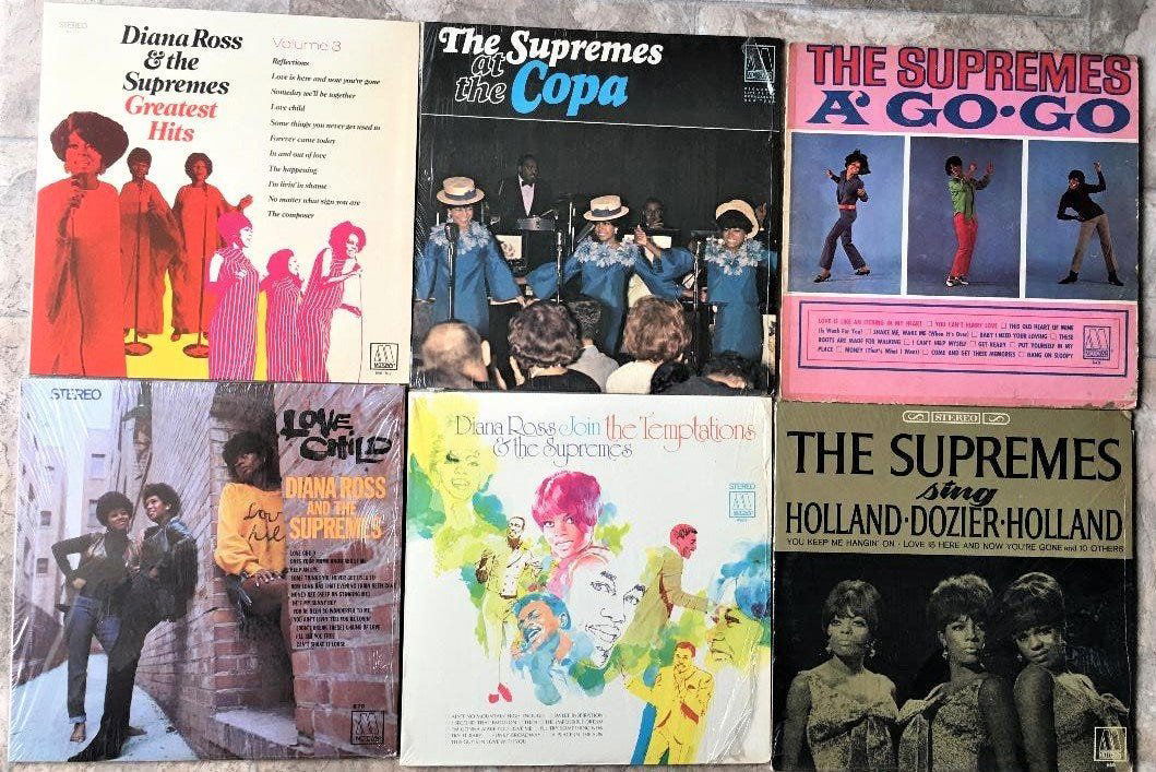 Lot 6 Vinyl Records Lps Supremes Diana Ross: Rare Original Vintage Diana Ross & Supremes . In Very good condition Vinyl and Covers . Please see pictures.