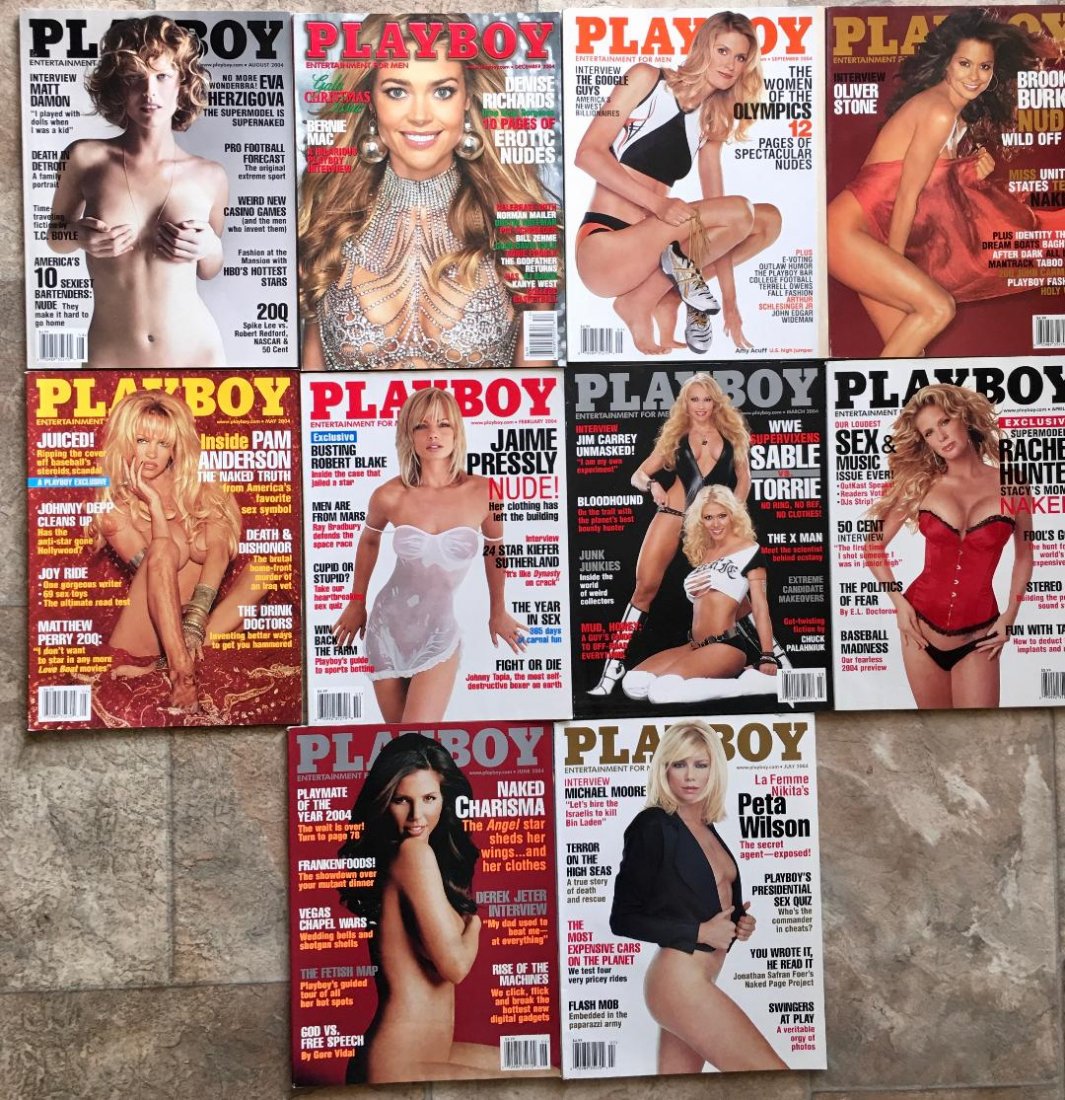 2004 set of 10 Playboy Magazines: 2004 set of 10 Playboy Magazines , In excellent condition.