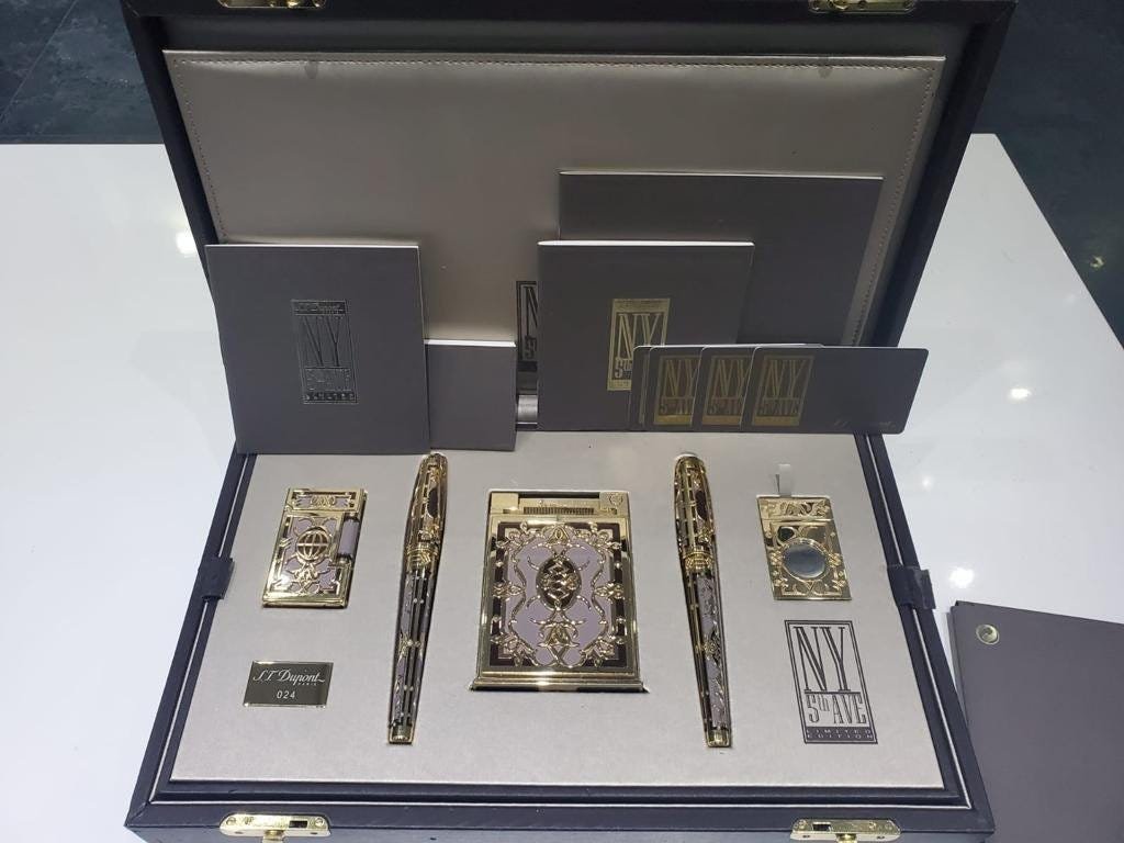 S.T. DUPONT NEW YORK 5TH AVE LIMITED EDITION 5 PIECE SE