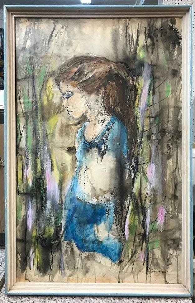 L. Kovaci Gouache & Watercolor Painting on Board (1 of 3)