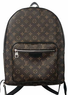 Louis Vuitton M41530 Josh Backpack Monogram Macassar Ca: Louis Vuitton M41530 Josh Backpack Monogram Macassar Canvas. Size 12 1/2" x 16" x 5". Excellent condition. In house shipping is available, buyer pays shipping cost. House id 02.