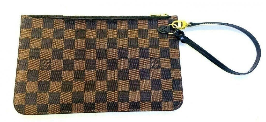 Louis Vuitton Neverfull Damier Leather Ebene Pouch (1 of 11)