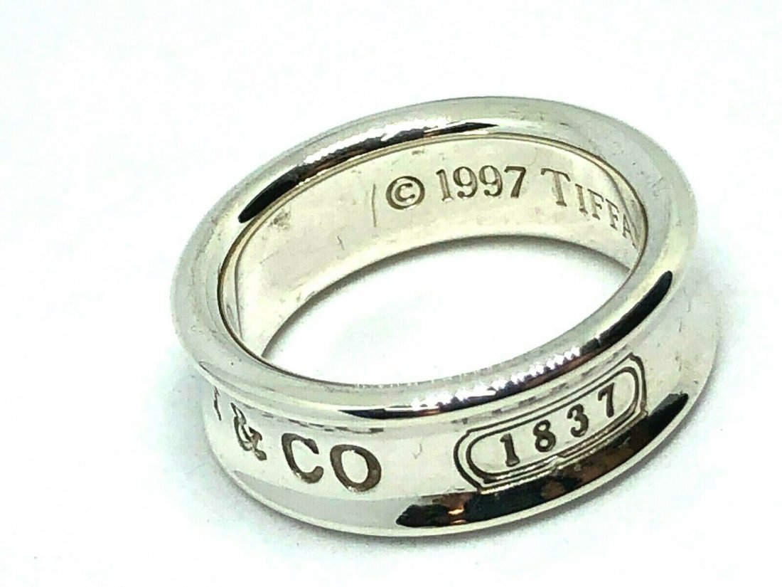 Tiffany & Co 1837 Concave Sterling Silver Band Ring (1 of 12)