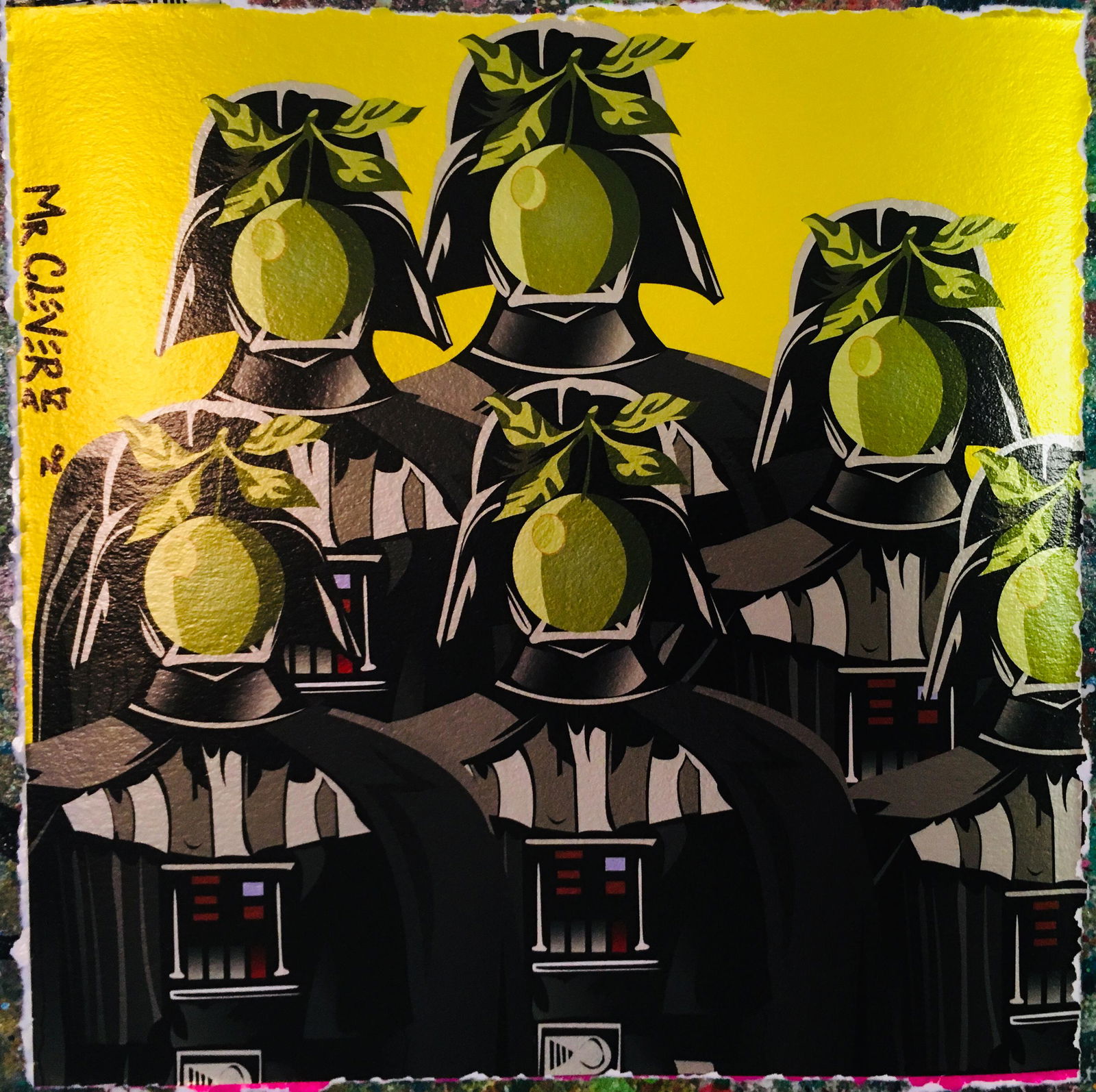 Mr Clever Art DARTH VADER APPLE HEADS METALLIC Yellow (1 of 4)