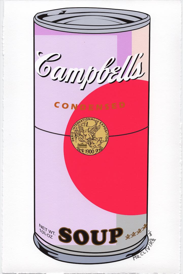 Mr Clever Art CONTEMPORARY CAMPBELLS WARHOL SOUP CAN #1: 'CONTEMPORARY CAMPBELLS WARHOL SOUP CAN #1' Limited Edition Luxury Archival Pigment Print by Mr Clever Art. Premium Luxury Art Print, Artist hand deckled colored edges, Archival Luxury Rag fine art pa